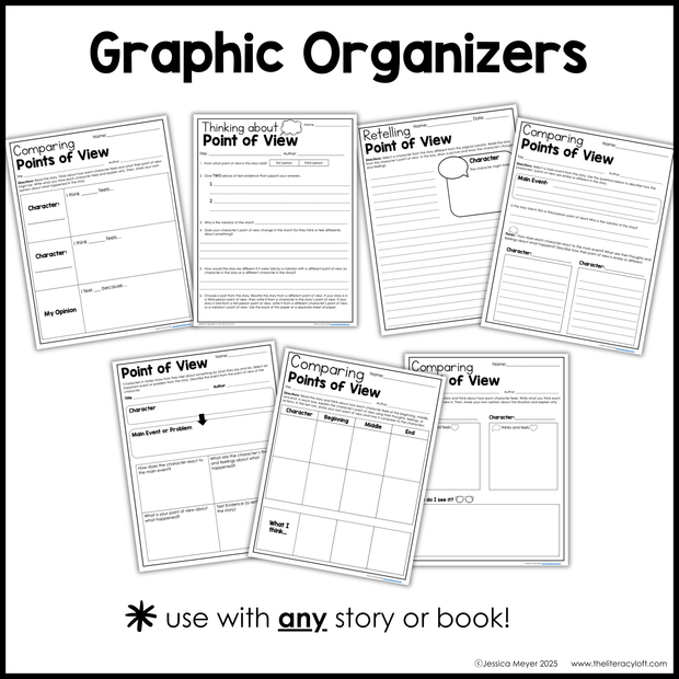 3rd Grade Point of View Worksheets Reading Comprehension Passages Fun Mini Unit