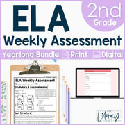 ELA Weekly Assessments 2nd Grade | Printable | Google Forms