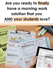 ELA Morning Work 5th Grade (The Bundle) | Distance Learning | Google Slides