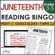 Juneteenth Reading Comprehension Bingo