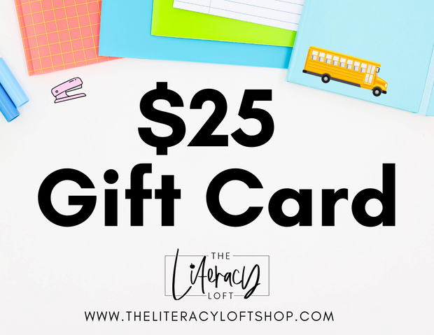 The Literacy Loft Gift Card - BOGO Sale🤩