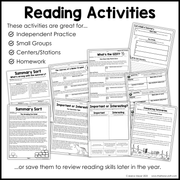 4th 5th Grade Summarizing Nonfiction Text Reading Comprehension Passages Unit