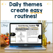 1st Grade ELA Morning Work (November) | Distance Learning | Google Slides