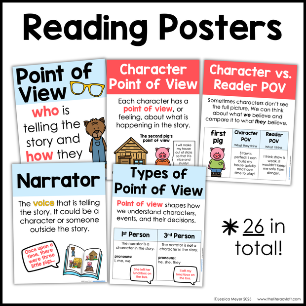 3rd Grade Point of View Worksheets Reading Comprehension Passages Fun Mini Unit