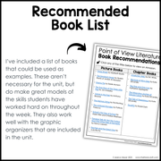 3rd Grade Point of View Worksheets Reading Comprehension Passages Fun Mini Unit