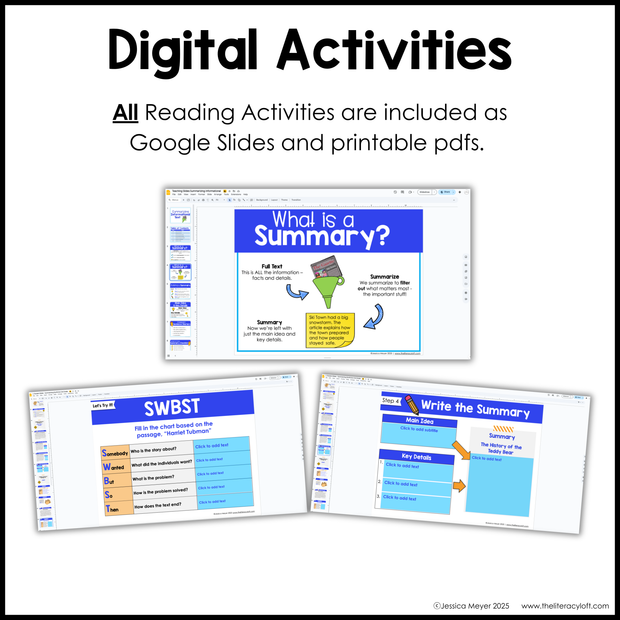 3rd Grade Summarizing Nonfiction Text Fun Reading Comprehension Passages Unit