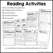 3rd Grade Point of View Worksheets Reading Comprehension Passages Fun Mini Unit
