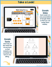 Math Daily Review 6th Grade {October} | Distance Learning | Google Apps