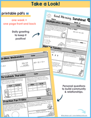 Math Morning Work 4th Grade {October} | Distance Learning | Google Apps