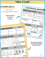 Math Morning Work 1st Grade {October} | Distance Learning | Google Apps