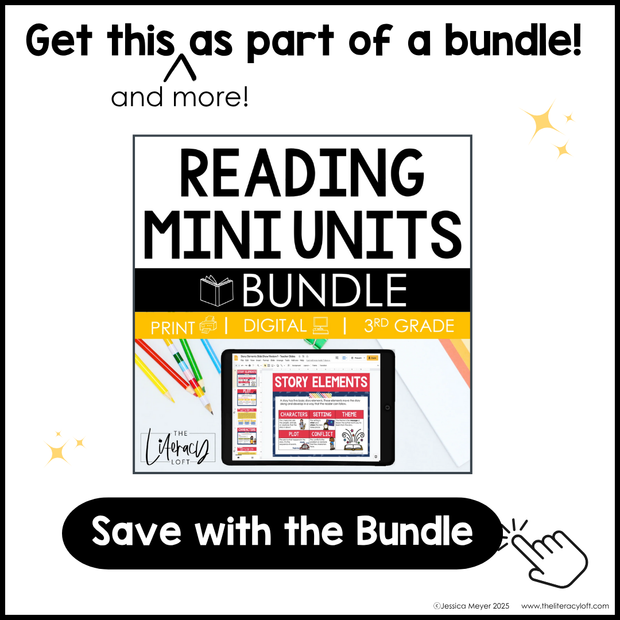 4th 5th Grade Context Clues Reading Comprehension Unit Vocabulary Worksheets Graphic Organizers Posters