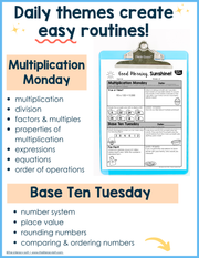 Math Morning Work 4th Grade {November} | Distance Learning | Google Apps