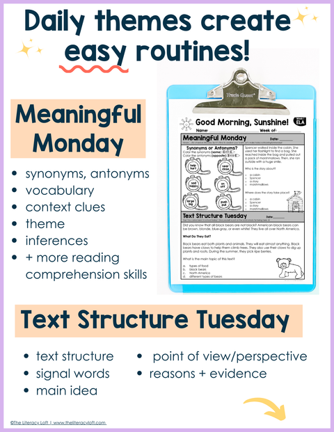 ELA Morning Work 2nd Grade {August} | Distance Learning | Google Slides