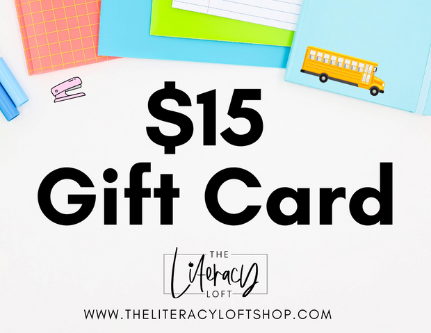 The Literacy Loft Gift Card - BOGO Sale🤩