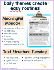 ELA Morning Work 5th Grade {February} I Distance Learning I Google Slides