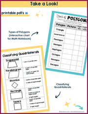 2D Shapes Sorting Categories Activities Math Review 3rd 4th 5th Grade Worksheets