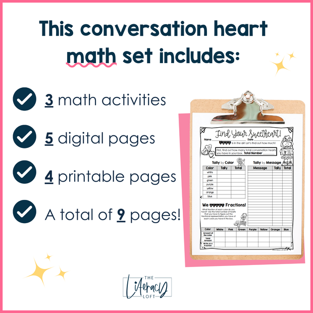 Valentine's Day Math Fractions Decimals Activity Coloring Sheets Worksheets