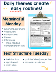 ELA Morning Work 3rd Grade {January} I Distance Learning I Google Slides