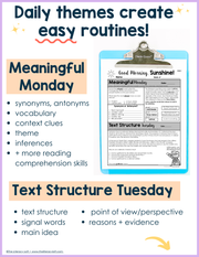 ELA Morning Work 3rd Grade {November} | Distance Learning | Google Slides