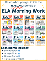 ELA and Math Morning Work Grades 4-6 Bundle