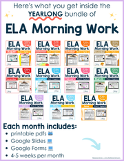 5th Grade ELA Morning Work and Weekly Assessments Bundle