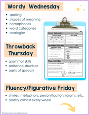 ELA Morning Work 2nd Grade {November} | Distance Learning | Google Slides