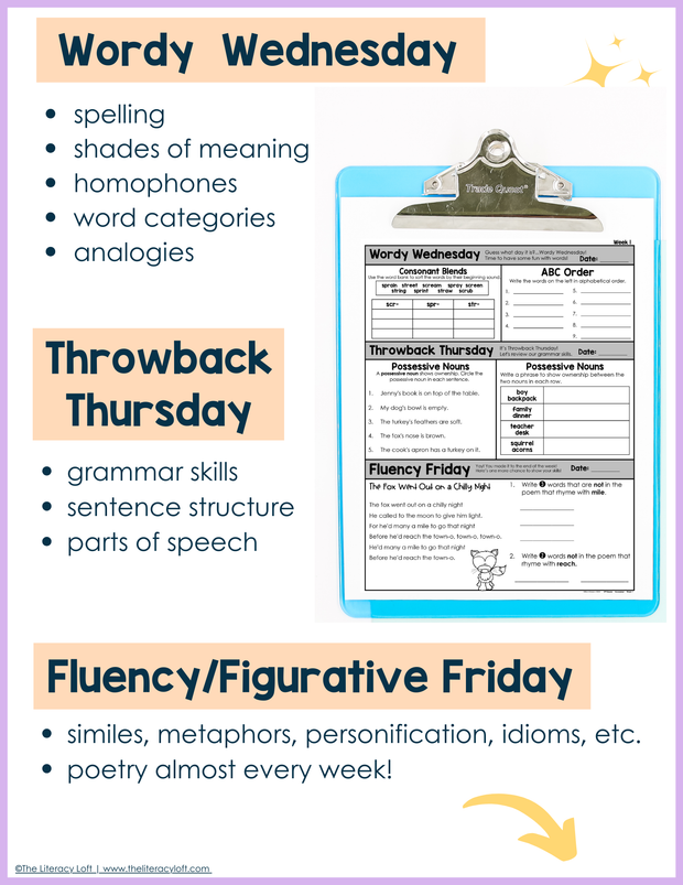 ELA Morning Work 2nd Grade {November} | Distance Learning | Google Slides