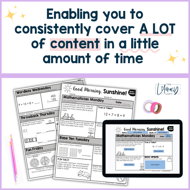 Math Morning Work 2nd Grade {April} | Distance Learning | Google Apps