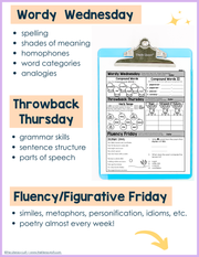 ELA Morning Work 2nd Grade {December} I Distance Learning I Google Slides