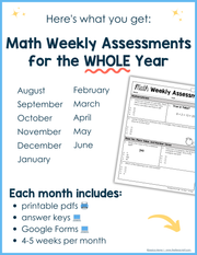 2nd Grade Math Morning Work and Weekly Assessments Bundle