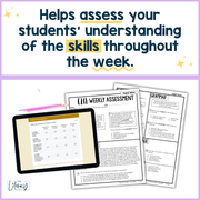 ELA Weekly Assessments 7th Grade  | Printable | Google Forms