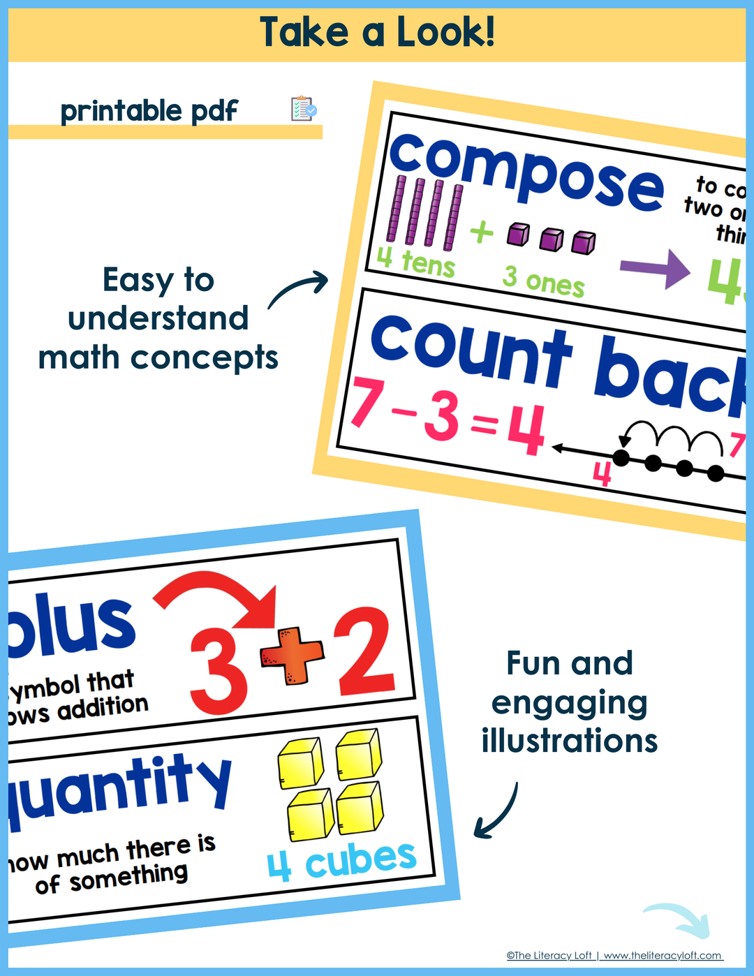 First Grade Math Words Math Vocabulary For 1st Grade Math Word Wall First Grade IReady