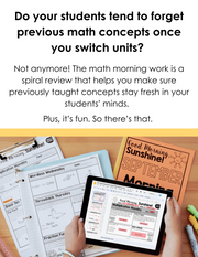 Math Morning Work 5th Grade Bundle | Printable | Google Slides and Forms