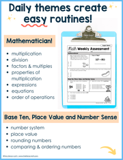 Math Weekly Assessments 3rd Grade | Printable | Google Forms