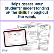 ELA Weekly Assessments 4th Grade | Printable | Google Forms