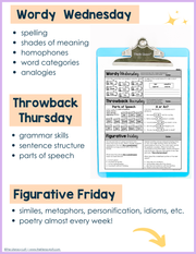 ELA Morning Work 3rd Grade {August} | Distance Learning | Google Slides