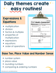 Math Weekly Assessments 5th Grade | Printable | Google Forms