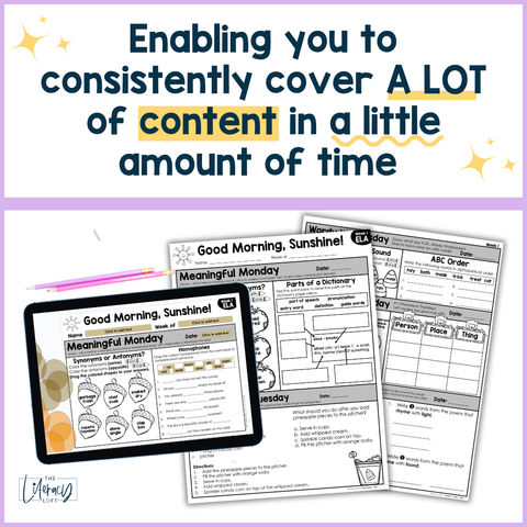 ELA Morning Work 2nd Grade Bundle | Printable | Google Apps