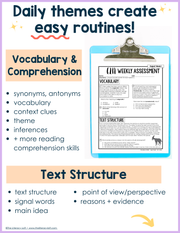 ELA Weekly Assessments 8th Grade | Printable | Google Forms