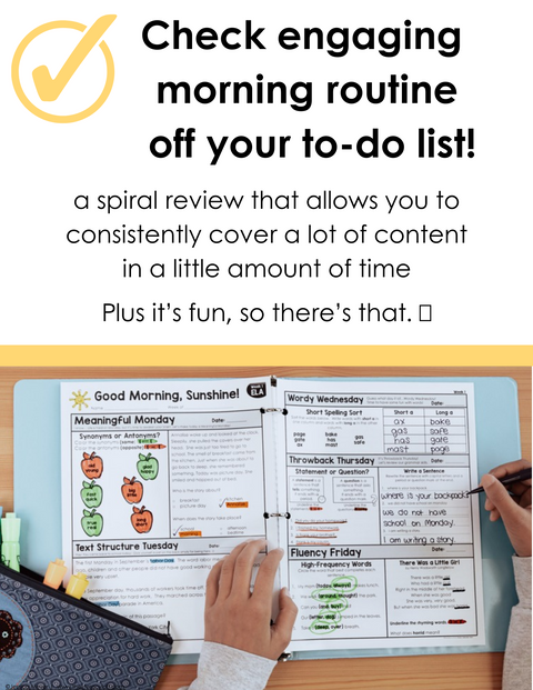 ELA Morning Work 2nd Grade Bundle | Printable | Google Apps