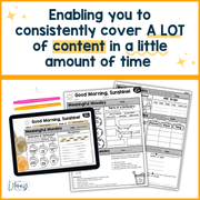 ELA + Math Morning Work 2nd Grade {The Bundle} | Distance Learning | Google Slides