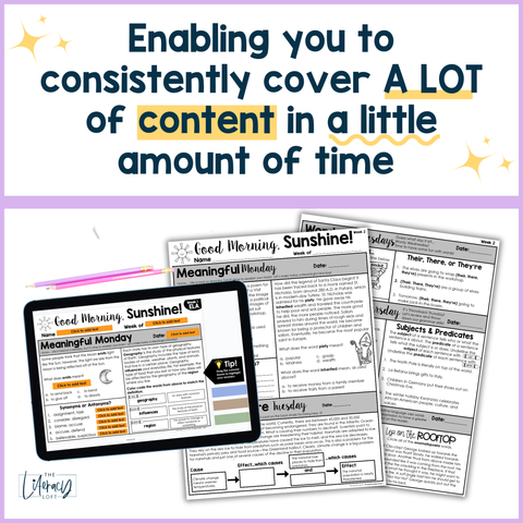 ELA Morning Work 4th Grade (Bundle) | Printable | Google Apps