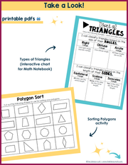 2D Shapes Sorting Categories Activities Math Review 3rd 4th 5th Grade Worksheets