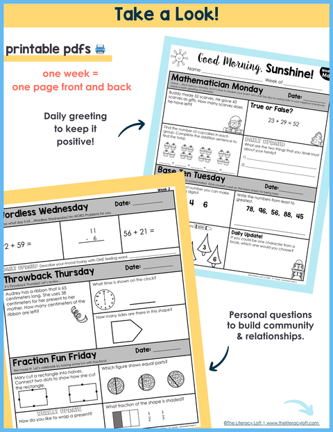 Math Morning Work 2nd Grade {December} I Distance Learning I Google Apps