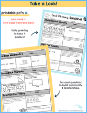 Math Morning Work 4th Grade {December} I Distance Learning I Google Apps