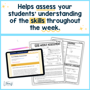 ELA Weekly Assessments 7th Grade May Morning Work | Printable | Google Forms