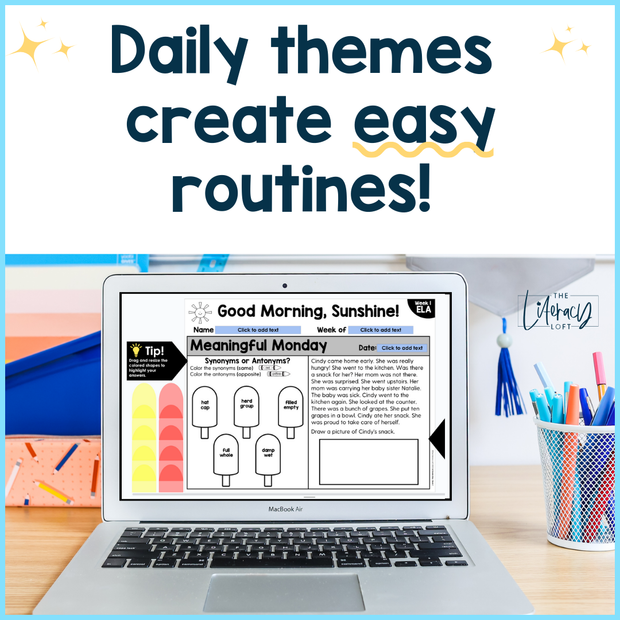 ELA Morning Work 1st Grade (May) | Distance Learning | Google Slides