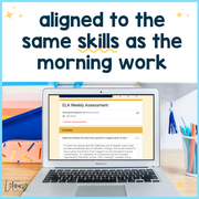 ELA Weekly Assessments 7th Grade May Morning Work | Printable | Google Forms