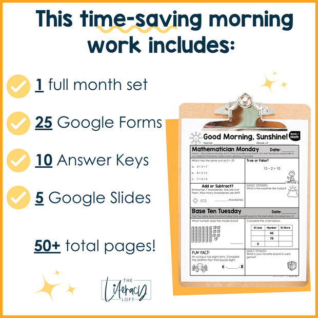 Math Morning Work 1st Grade {June} | Distance Learning | Google Apps