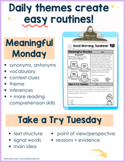 ELA Morning Work 1st Grade  (January) I Distance Learning I Google Slides